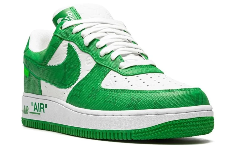 Nike x LOUIS VUITTON LV Air Force 1 Low 'Green White' - Image 2