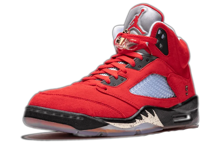 Air Jordan 5 Retro SP F&F x Trophy Room 'Black Red' - Image 5