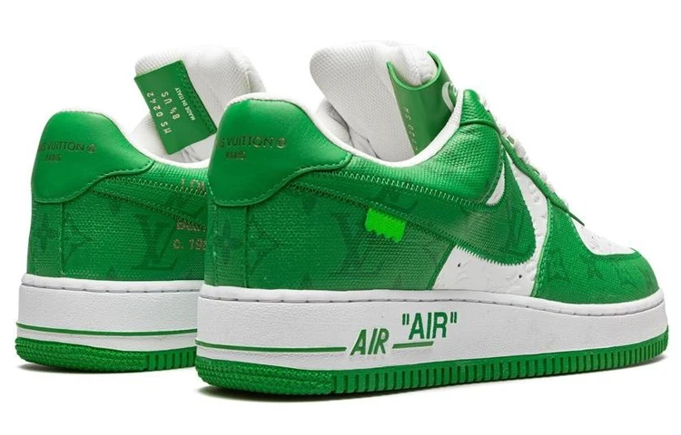 Nike x LOUIS VUITTON LV Air Force 1 Low 'Green White' - Image 3