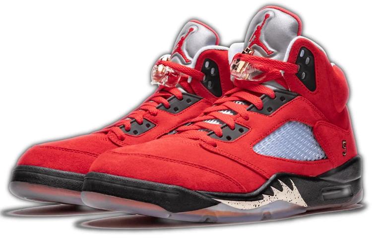 Air Jordan 5 Retro SP F&F x Trophy Room 'Black Red' - Image 4