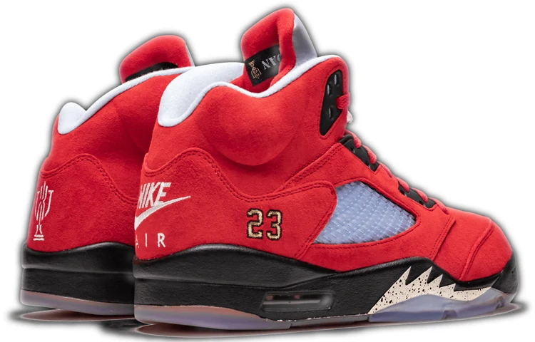 Air Jordan 5 Retro SP F&F x Trophy Room 'Black Red' - Image 3